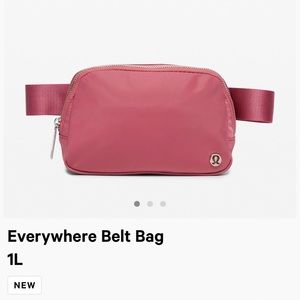 Cherry Tint Lululemon Everywhere Belt Bag